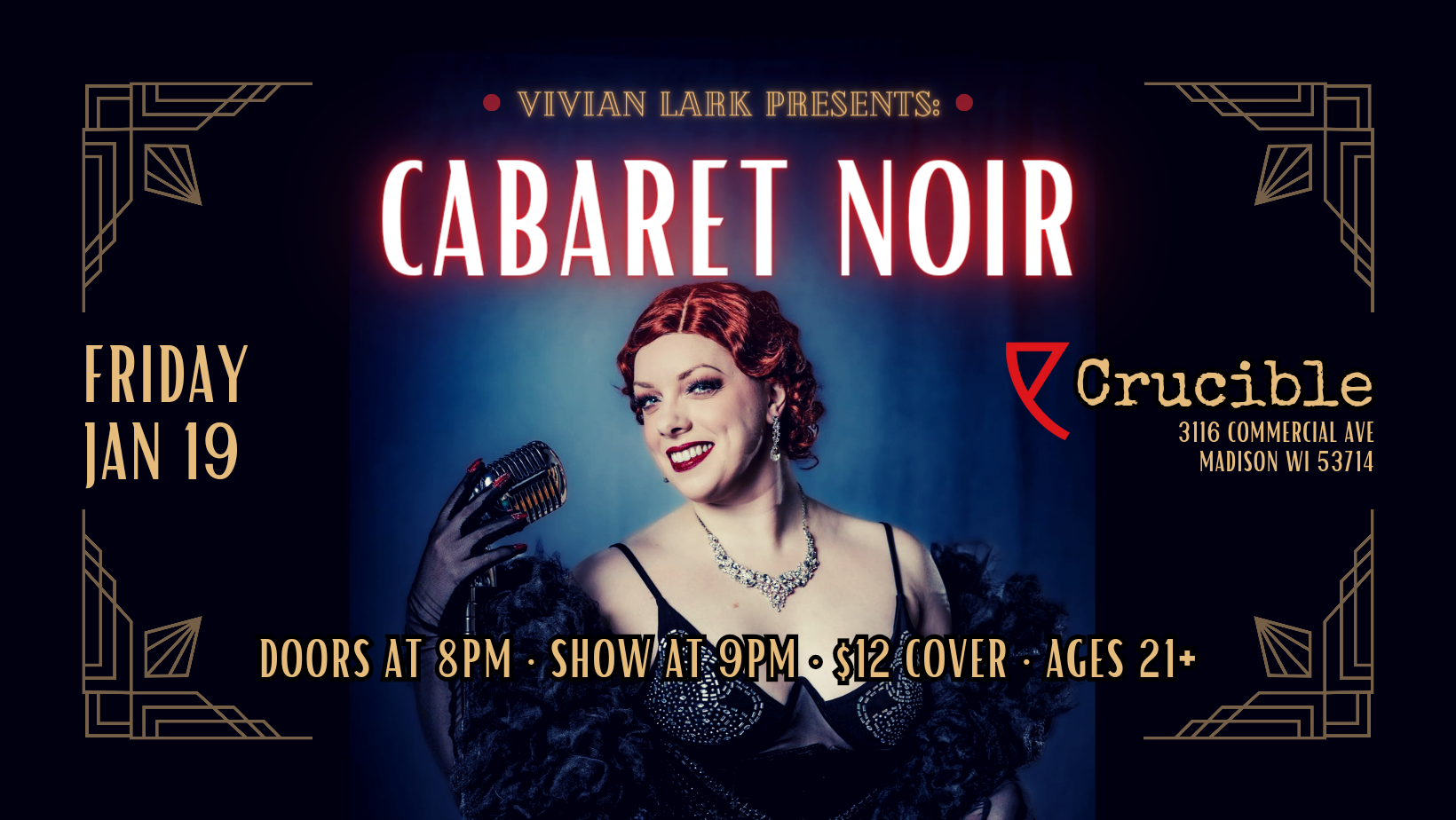 DER ZIBET DVD3枚 CABARET NOIR 原始力 MARZ Vivian Lark Presents: Cabaret Noir | Crucible